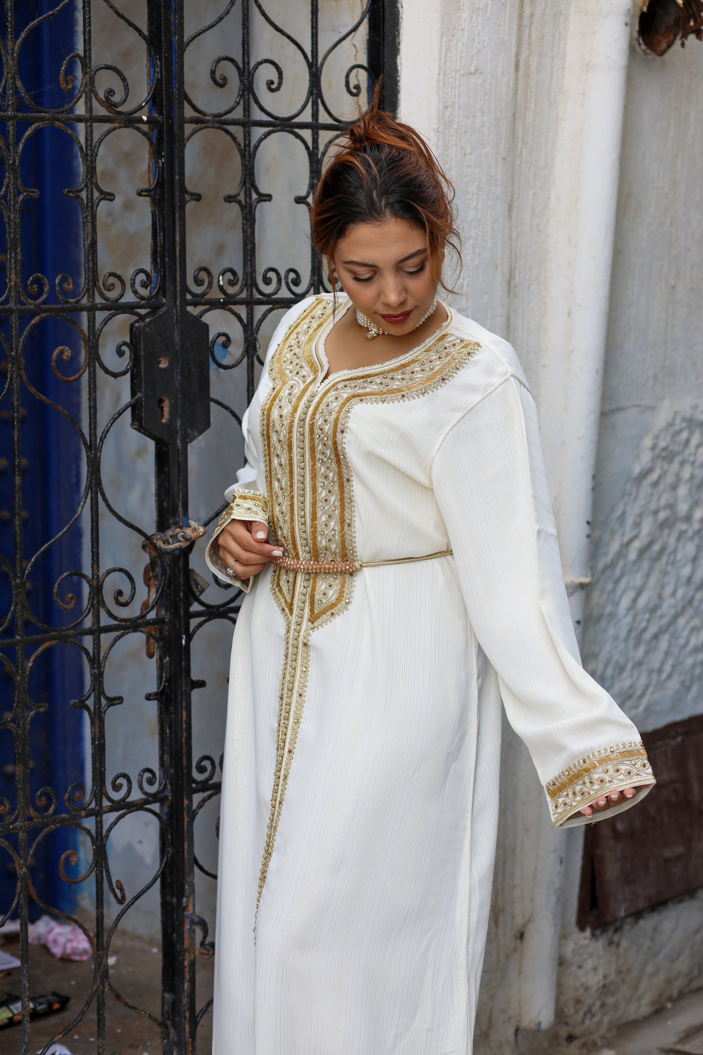 Caftan Sahara blanc
