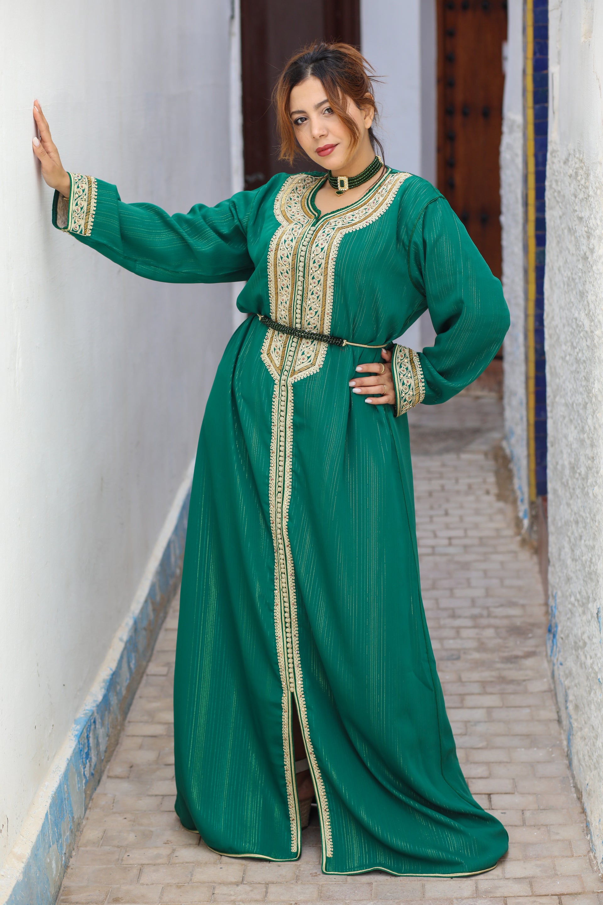 HOT Caftan Vert Djellaba Vert Royal Caftan Vert Royal Caftan En